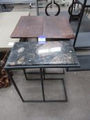 3x End Tables - 2x Copper Effect