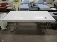 Large White Gloss Table (2000 x 950 x 770mm) - RRP £580