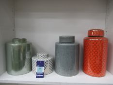 4x Assorted Ceramic Urns