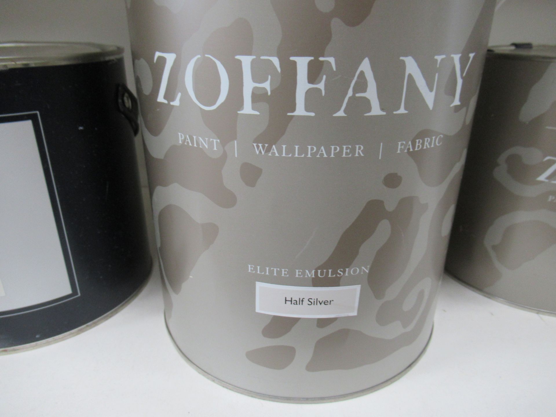 5x Tins of Paint; 4x Zoffany (1x Elite Emulsion Half Silver; 1x Eggshell Green Stone; 1x Eggshell Ol - Image 5 of 6