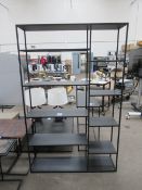Metal Shelving Unit/Bookcase (1200 x 320 x 1900mm)