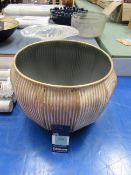 Large Gold Painted Planter