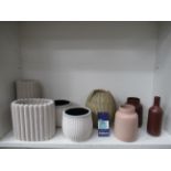 Shelf of Garden Planters/Vases