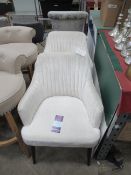 Pair of RV Astley Blisco Chairs in Oyster Velvet - RRP £395