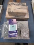 Suede Effect Jewellery Box, Ring Box, Coasters and 2x Marble Effect Boxes