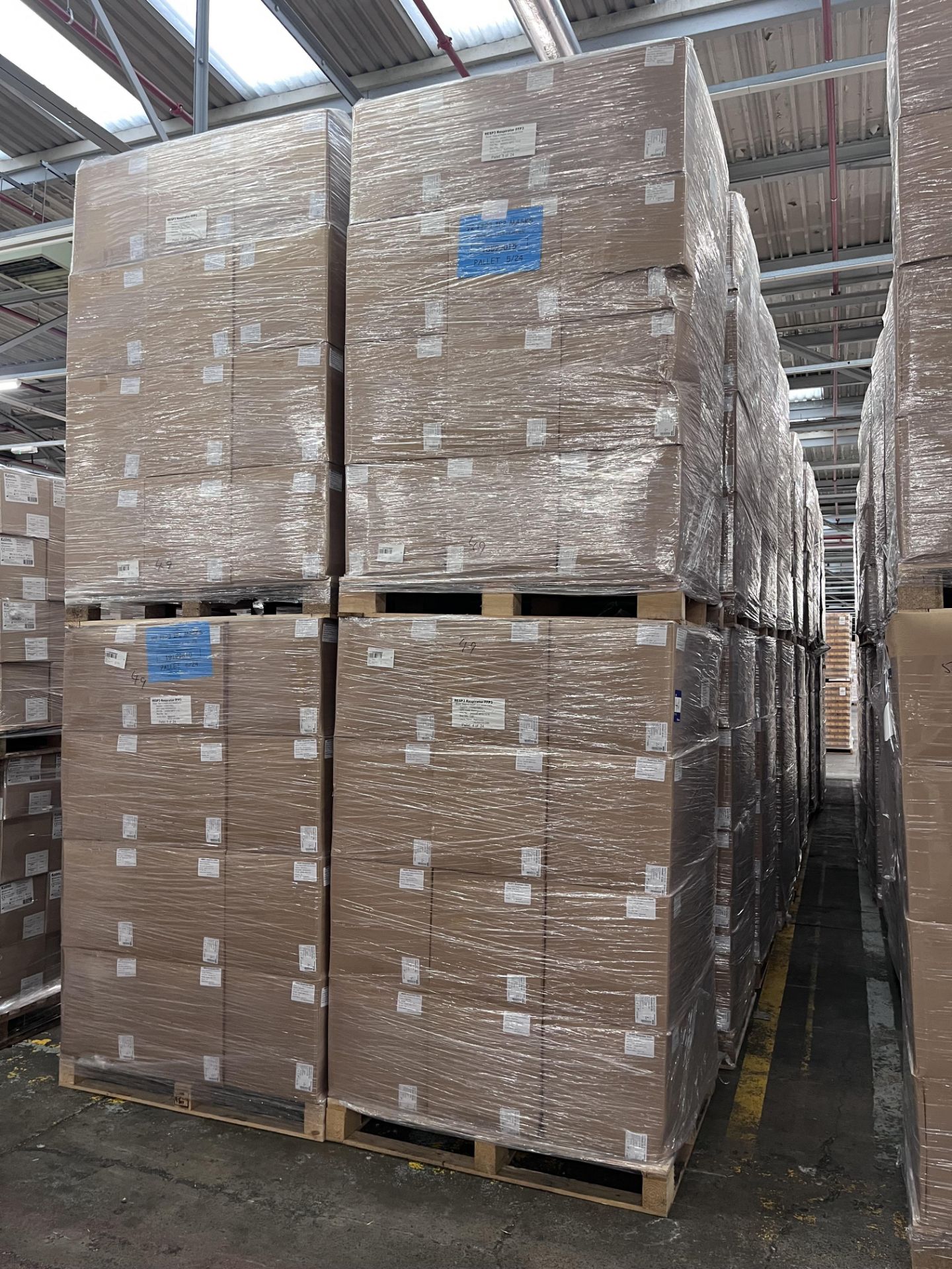 48 Pallets of Honeywell FFP3 Face Masks