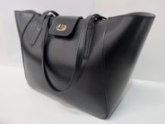 Tusting Twyford Tote Leather Bag - Black