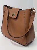 Tusting Hazel Hobo Leather Bag - Tan