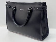Tusting Kimbolton Leather Handbag - Black