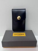 Ettinger London BH298J Travel Shoehorn in Pouch - Navy Brindle