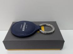 Ettinger London CP261JNF Round Key Fob - Capra Marine Blue