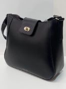 Tusting Hazel Hobo Leather Bag - Black