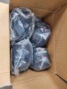 Box of 'JSP' Hard/Bump caps in Navy Blue