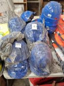 Qty Of Blue Hard Hats