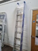 3x 8 Rung Aluminium ladders