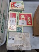 Qty of Photoluminesent Signs