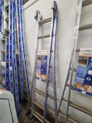 8 Rung Aluminium 'Tubesca Platinum 300' combination ladder