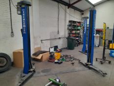 Tecalemit SF9010/32 3,200 kg capacity two post vehicle lift, Serial Number 612056 (2018), Electrical