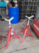 2 : Unknown capacity support stands, as lotted per photographs