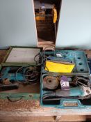 Makita angle grinder 240v, Makita jig saw 240v & Silverline sander 240v