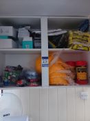 Quantity of PPE equipment, including; helmets, gloves, safety boots, masks, etc