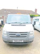Ford Transit 100 T350 RWD Tipper registration YN63 EDF, first registered 12th September 2013,