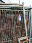 18 panels of site fencing with 36 bases