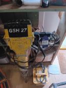 Bosch GSH27 110v breaker with transformer