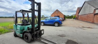 Mitsubishi DP25, 2500KG, Diesel Fork Lift Truck, 5100Hrs, Serial Number 6BN10388