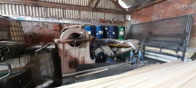 Vintage wheat grading machine