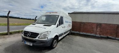 Mercedes Sprinter 313CDI LWB, Registration KT07OPC, Vehicle missing parts, Sold as Scrap only, V5
