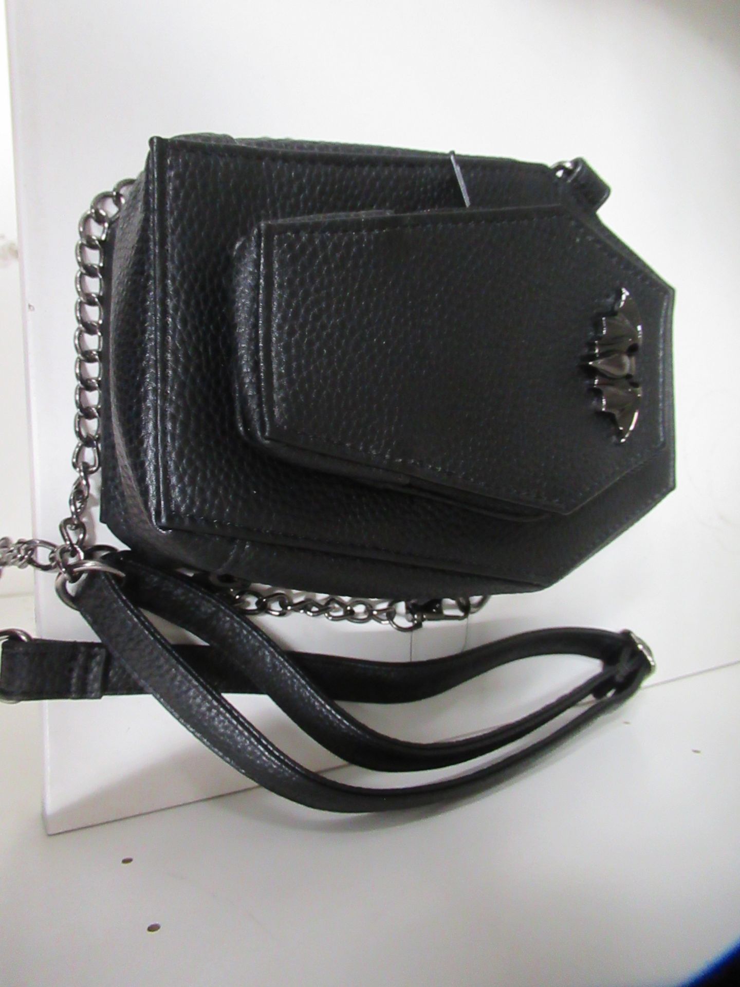 Box of 7x faux leather bat/coffin crossbody Bags - Image 2 of 2
