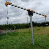 Proludic Pendulum two person swing set, as lotted, Viewing Strongly Recommended, Purchasers