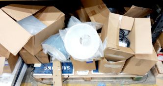 Quantity of various pendant lighting LED box lighting to floor