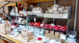 Large quantity of fire alarm safety components to include spatial sounder, sound beacons, call