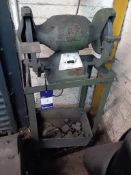 Wolf 77 13000RPM twin head bench grinder on pedestal