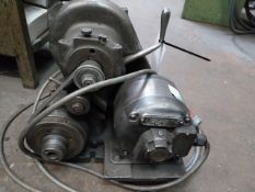 Rotary head attachment for cutter grinder