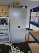 3 x Assorted Metal Cabinets, to include 2 x Tambour Fronted Cabinets (Contents not included)