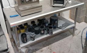 9 x Assorted Stainless Steel Tables