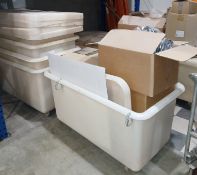 3 x Mobile Plastic Waste Bins