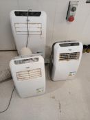 3 x Clarke Air Air Conditioning Units