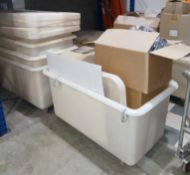 3 x Mobile Plastic Waste Bins