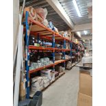 10 Bays Of Industrial Pallet Racking (CONTENTS NOT INCLUDED) All 110mm, Comp- Upright Ends x14 @