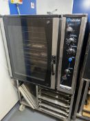 Moffat Blue Seal Turbofan E35 H453-30 convection oven, 400v, serial number 486741 on stainless steel