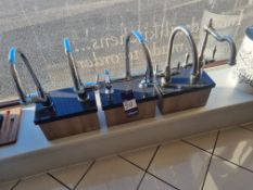 5x Abode kitchen mixer taps (We believe one is for display purposes only)