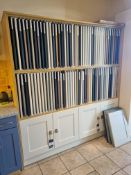 Display cabinet - 840mm long x 445mm deep x 1965mm tall