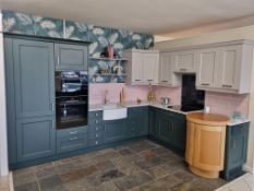 Stori Full L-shaped kitchen (3420 x 2520mm) c/w circular built in Island