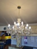 12x Light chandelier - Height of chandelier 570mm