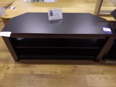 3 x TV stand (2 glass, 1 laminate) including decoration TV