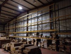 9 Bays of Link 51 boltless pallet racking (10 uprights 7 @ 8m, 60 crossbeams @ 2.8m, 3 @ 4.5m) – (